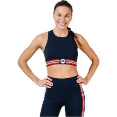 J.Lindeberg Abbigliamento J.Lindeberg Alexis Compression Poly Blue Female Running Azul