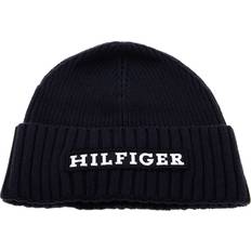 Cotone Berretti Tommy Hilfiger Monotype Beanie AM0AM11737 Blu Scuro