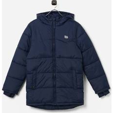 Lee Heavy Puffer Parka Jacket - Navy Blue
