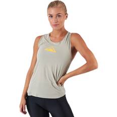 Blå Singleter Nike City Sleek Trail Tank Blue/Grey, Female, Tøj, Tops, Løb, Hvid