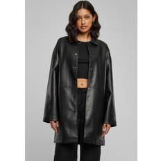 Cuir - Femme Vêtements d'extérieur Urban Classics Manteau Faux Cuir Femme - Black