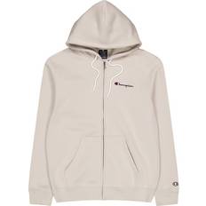 Hoodie - Silver Jumpers Champion Hooded Full Zip Sweatshirt - Silver/Beige