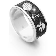 Silber - Unisex Ringe DUR Lavasand Ring Nachtring Ostsee R5230.56 Sterling Silber Gr