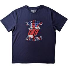 Rolling Stones Union Jack Logo T-Shirt Navy