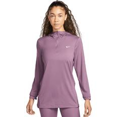 Nike Purple Jumpers Nike Element UV Women's Hooded Running Top FA23