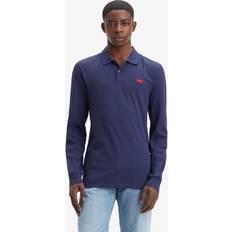 Levi's Herren Poloshirts Levi's Herren Long-Sleeve Slim Housemark Polo Hemd, Naval Academy