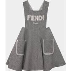 Fendi Girls Cashmere Dress Grey 6Y