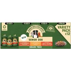 James Wellbeloved Dogs - Wet Food Pets James Wellbeloved Grain Free Senior Wet Dog Food Variety Pack Lamb Chicken