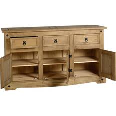 Brown Sideboards SECONIQUE Corona Mexican Pine Sideboard