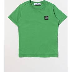 Stone Island Top Stone Island T-Shirt Verde Bambino in Cotone