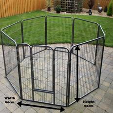 RayGar Heavy Duty 8 Panel Pet Dog Play Pen Run Enclosure