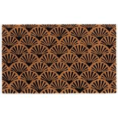 Carpets & Rugs Astley Printed Latex Coir Black cm