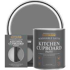 Paint Rust-Oleum Kitchen Cupboard Satin Finish Tester Sachet Grey 10L