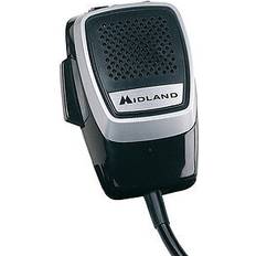 Midland C714 cb-funk mikrofon mike multistandard für alan 48/78 plus 6 polig Schwarz