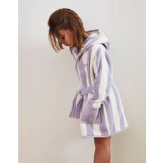Organic Dressing Gowns Children's Clothing Vertbaudet Striped Bathrobe for Children - Transat Striped Violet