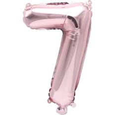 Folienballon 7, rosa, ca. 36cm Rosa