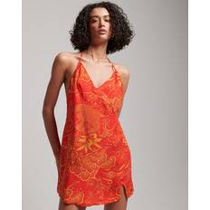 Red - Slip Dresses Superdry Women's Printed Mini Slip Dress Red