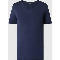 Hanro Overdele Hanro V-Shirt Kurzarm Midnight Navy