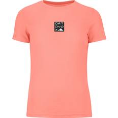 Wolle T-Shirts Ortovox Damen 185 Merino Square T-Shirt pink