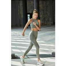 Trendyol Collection Collection Sport-leggings Khaki Hoher Bund für Damen