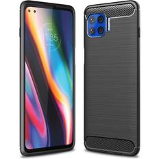 MAULUND Motorola Moto G 5G Plus Case m. Kolfiberutseende Svart