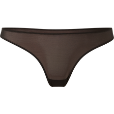 Transparent Trosor Understatement Mesh Thong - Svart