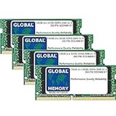 Global Memory 128GB 4 x 32GB DDR4 2666MHz PC4-21300 260-PIN SODIMM MINNE RAM KIT FÖR 27 TUM RETINA 5K IMAC 2019/2020