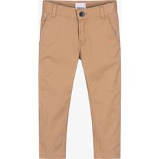 Beige Trousers BOSS Kids' Slim Fit Twill Trousers