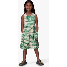 Linen Children's Clothing Whistles Kids' Poppy Waving Palms Dress, Pink/Multi