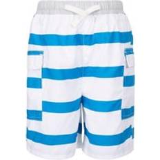 Girls Swim Shorts Trespass Childrens/Kids Depths Swim Shorts Blue/Red