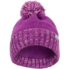 S Beanies Children's Clothing Trespass Childrens Unisex Childrens/Kids Nefti Pom Pom Beanie Wild Purple 8-9Y