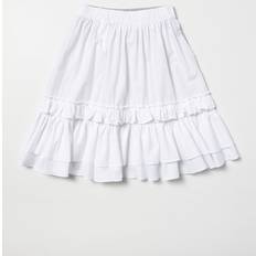 MM6 Maison Margiela Girls Cotton Skirt White 12Y