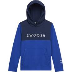 Nike Swoosh Hoodie Junior Blue, Tøj, Skjorter, Blå