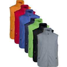 Herre - Rød Veste Printer Sideflip Fleece Vest