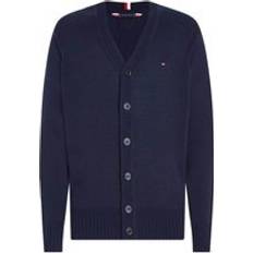 Man - Merinowol Vesten Tommy Hilfiger Cardigan blau