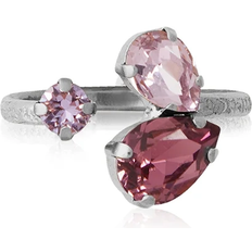 Caroline Svedbom Gråa Ringar Caroline Svedbom Alisia Ring Rhodium Violet Combo