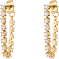 Luv AJ Ballier Chain Studs Örhängen Dam Guld