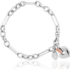 Cariad Silver Heart Bracelet