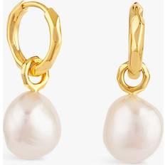 Dinny Hall Thalassa Pearl Hoop Earrings