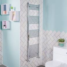 Heated Towel Rails PlumbGalaxy Bergen 1600 Chrome