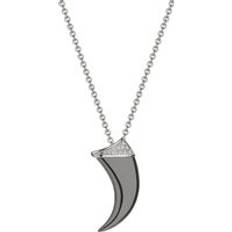 Rhodium Charms & Pendants Shaun Leane Shaun Leane Talon Claw Black Rhodium Sterling Silver Diamond Pendant Silver