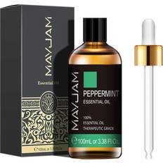 Peppermint oil Mayjam Peppermint Essential Oils 100ml, 100% Pure Natural Essential Oils, Therapeutic-Grade Aromatherapy Essential Oil, Fragrance Oils for Diffuser