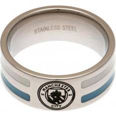 L - Men Rings Manchester City FC Colour Stripe Ring - Large
