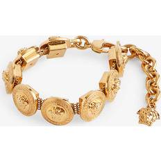 Versace Bracelets Versace Womens Tribute Gold Tribute Medusa Gold-toned Metal Bracelet