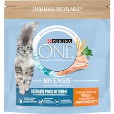 Purina ONE Aliment Sec - Chat Animaux de compagnie Purina ONE Aliment Poids de Forme au Poulet et au blé pour Chat Stérilisé 1.5 kg