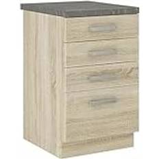 Stilfuld Egetræ Møbel 40 x 51.6 x 85 cm