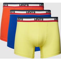 Blue - Women Men's Underwear Levi's Herren Boxer, Red/Blue/Yellow, 2er Pack