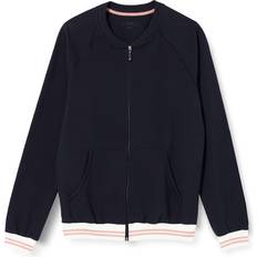 Calida Gensere Calida Favourites Lounge Zip-up Jacket Marine bomull Dame