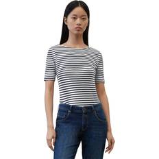 Dame - Polo T-shirts Marc O'Polo Gestreiftes T-Shirt slim