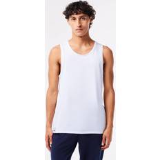 Lacoste White Tank Tops Lacoste Men's Cotton Tank Top 3-Pack White